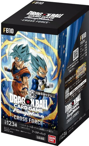 BANDAI Dragon Ball Super Card Game Fusion World Booster Pack CROSS FORCE [FB10] (BOX) 24 Packs